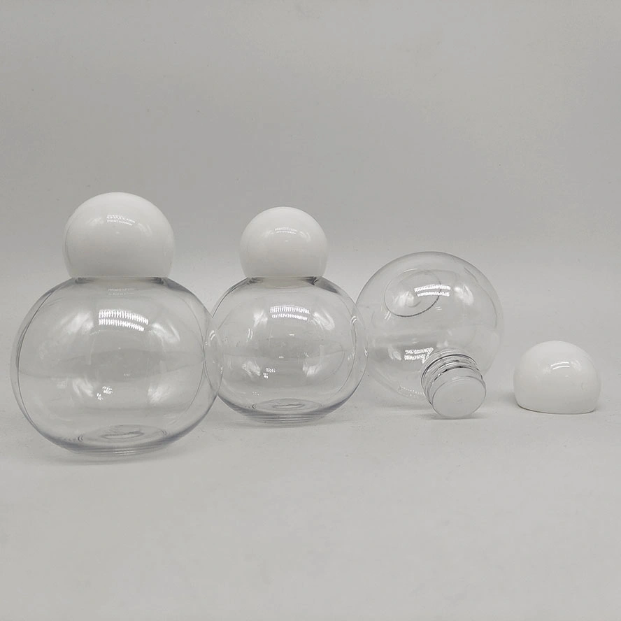 50ml Transparent Clear Round Shape Pet Plastic Bottle Packaging for Baby Care Product