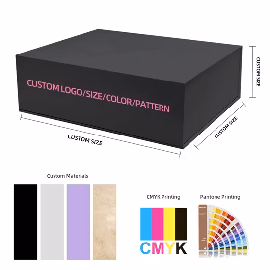 Custom Rigid Paper Packaging Electronic Product Gift Box Flip Magnetic Box