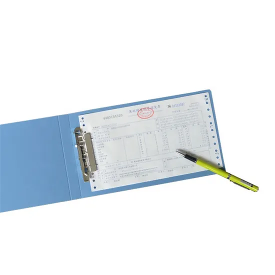 Office A6 Bill Folder Price PP Metal Clip File Folder