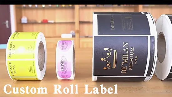 Custom Size Self Adhesive Printing Wine Bottle Label Matte Texture Paper Gold Foil Bottle Logo Sticker