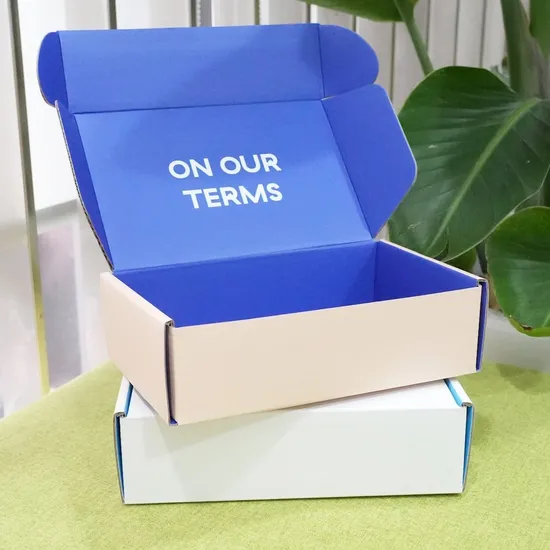 2022 Insulated Kraft E Flute Corrugated Board Cardboard Packaging Box Mexico Custom Printing Mailer Subscription Boxes