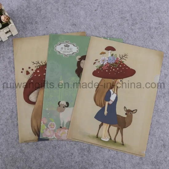A4 Size 3D Lenticular File Folder, Plastic PP Folder with Logo Printing