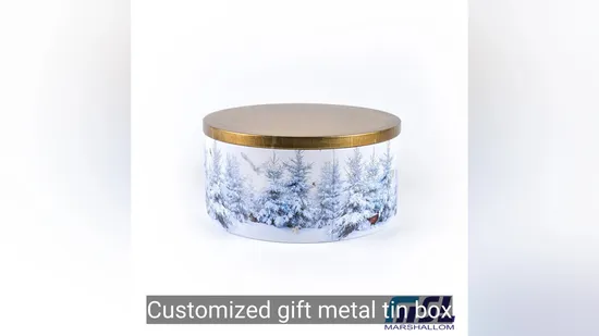 Design OEM/ODM Metal Tin Gift Box for Biscuit Cookie/Tea/Watch/Candy/Toy Product Packaging