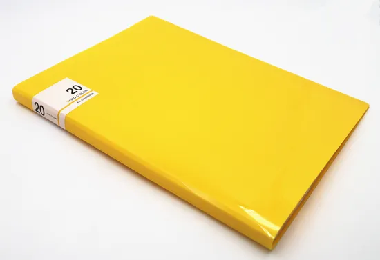 A4 PP Office Display Book 20 Sheet Pockets Document File Folder