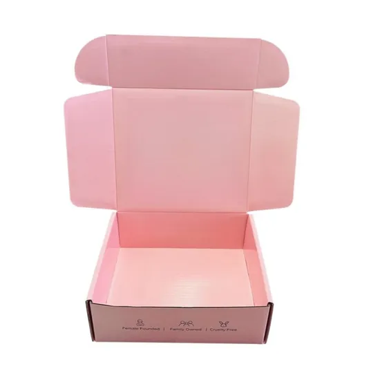 Custom Logo Printing E Flute Corrugated Box for Clothes Packaging