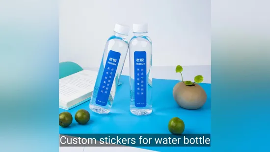 Personalized Business Logo Water Bottle Stickers for Branding Solutions