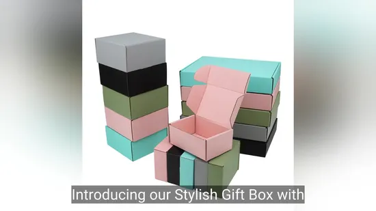 Custom Logo Gift Box with Personalized Art Design Options
