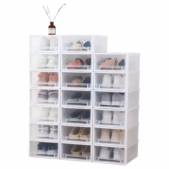 Acrylic Clear Shoe Boxes Plastic Sneaker Shoes Storage Box Organizer
