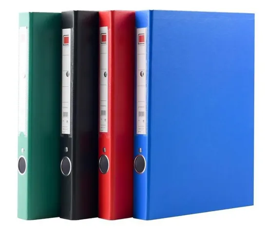 Wholesale A4 FC Lever Arch File 2 Ring Binder PP Plastic Clip File Doucument Folder