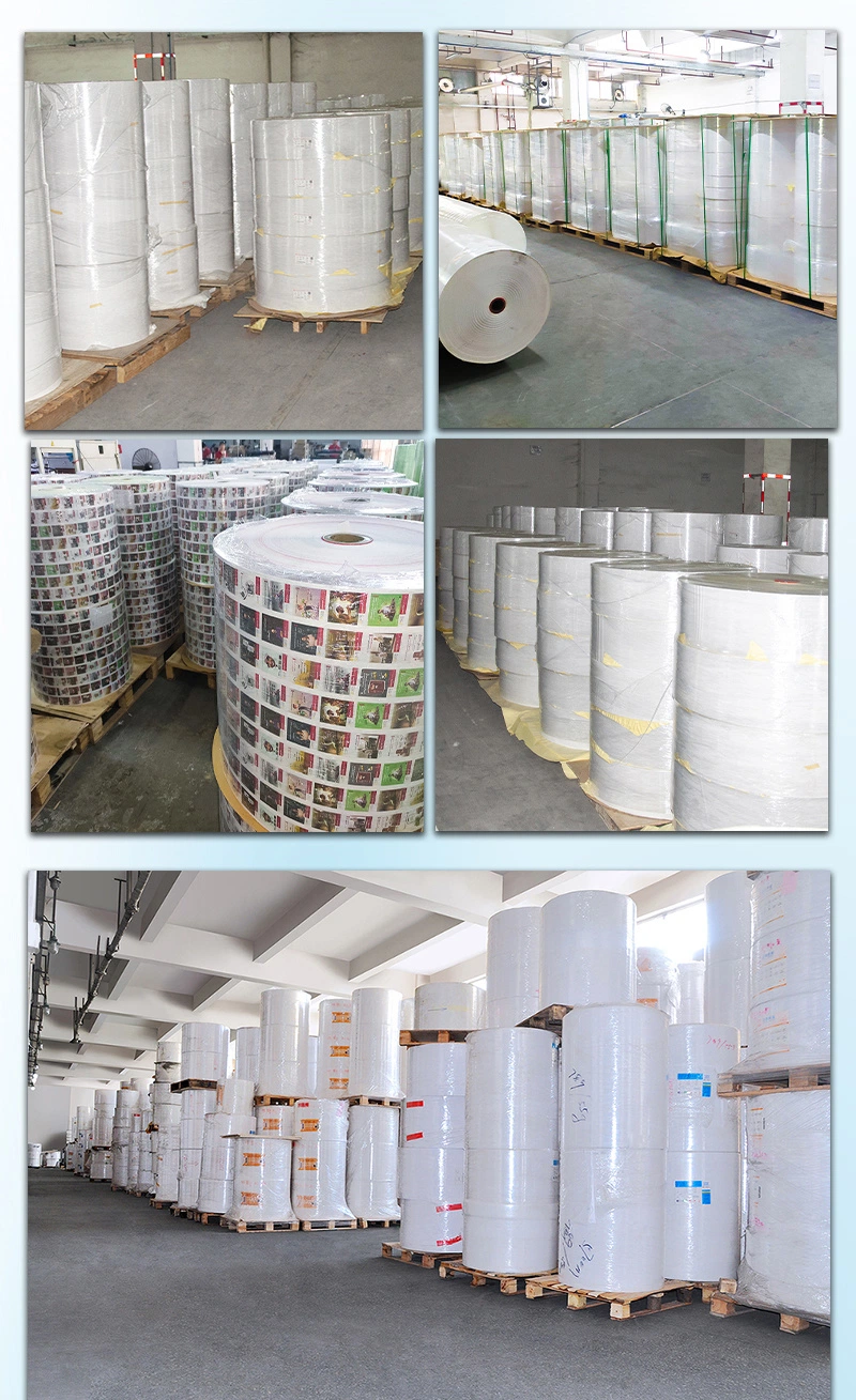 Top Coated Self Adhesive Paper Semi Glossy Sticker Direct Thermal Label Adhesive Sticker Label Material Jumbo Roll