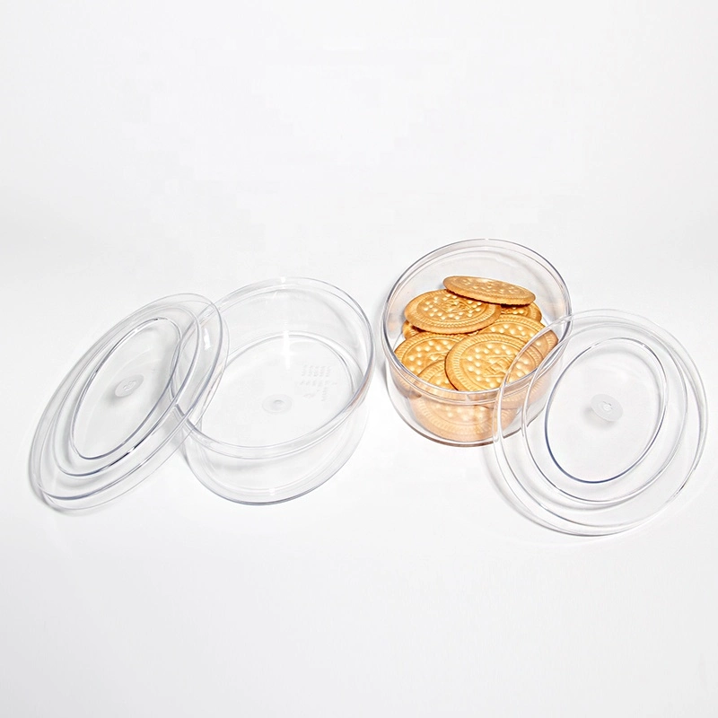 Pet Plastic Clear Transparent Container Jar Cookie Package Box