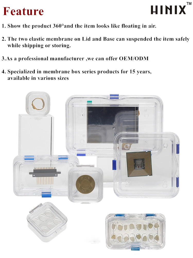 Customized Dental/Electronic Packaging Storage and Display Clear Plastic Transport Shipping Box Membrane