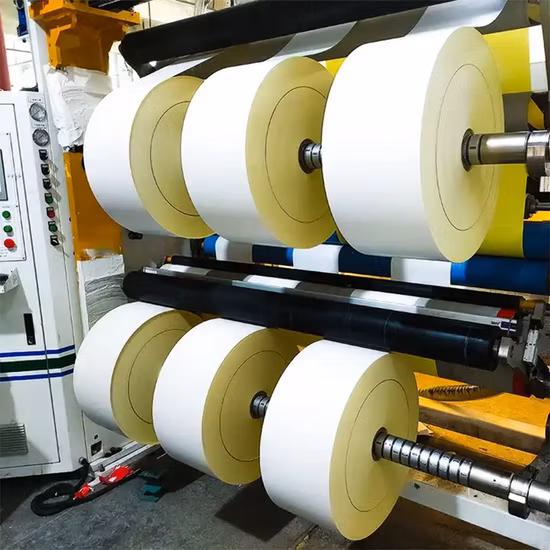 Top Coated Self Adhesive Paper Semi Glossy Sticker Direct Thermal Label Adhesive Sticker Label Material Jumbo Roll