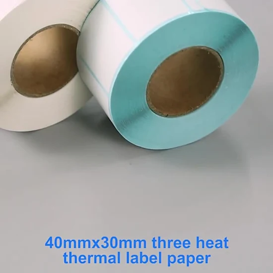 Customized Factory Direct Sales Waterproof Adhesive Thermal Label 40X60 Fanfold 4*6 Customized Size Direct Thermal Label Roll