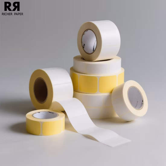 Customized Factory Direct Sales Waterproof Adhesive Thermal Label 40X60 Fanfold 4*6 Customized Size Direct Thermal Label Roll