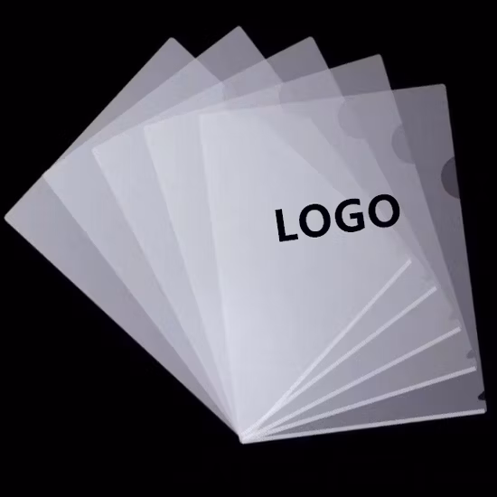 Free Sample PP Plastic L Shape File Folder for A4