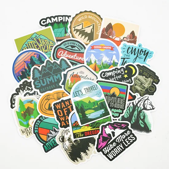 Printing Die Cut Kiss Cut Sticker Sheet Bottle Custom Waterproof Printing Vinyl Adhesive Logo Bumper Stickers 