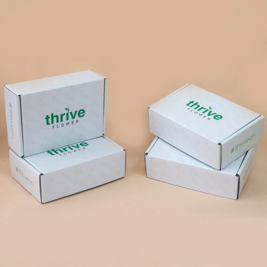 Logo Gift Cardboard Shipping White Cosmetic Packaging Mailer Printed Custom Box