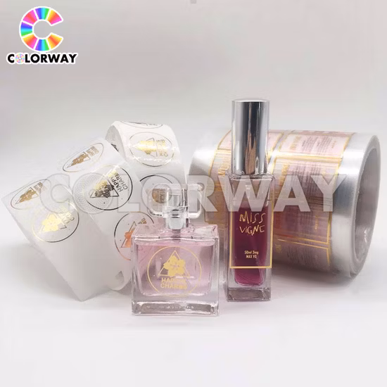 Skin Care Make up Waterproof Custom Roll Hologram Gold Silver Foil Stamping UV Printed Pharmaceutical Medicine Drug Perfume Cosmetic Self Adhesive Sticker Label