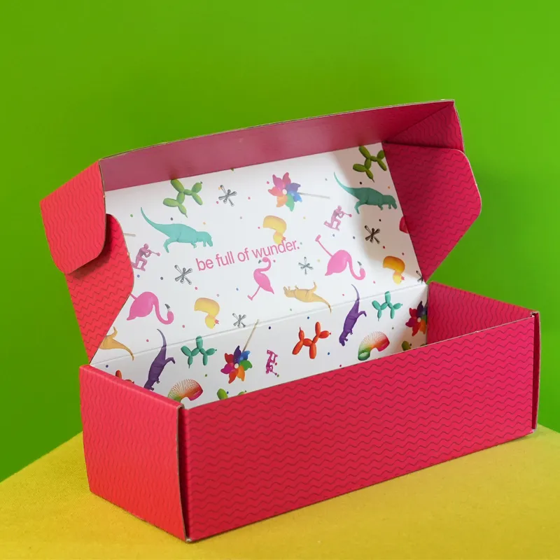 Custom Logo Printed Corrugated 3 Layers E Flute Tuck Top Shipping Box Suit Packaging Box