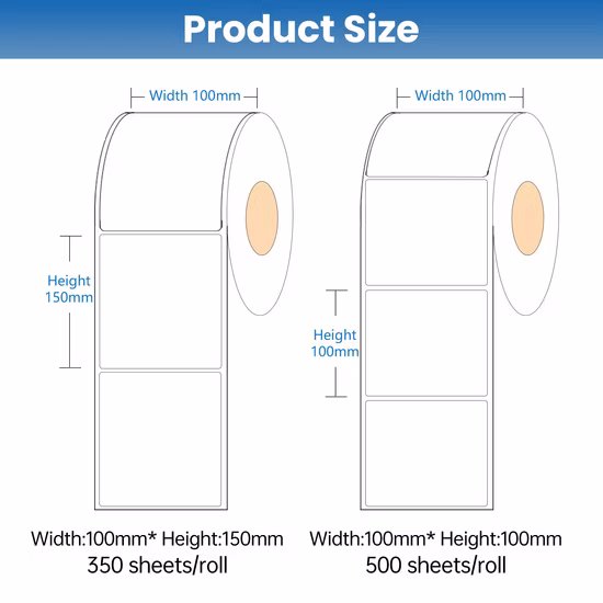 4X6 Direct Thermal Shipping Address Labels Roll 500 Pieces Self Adhesive Labels