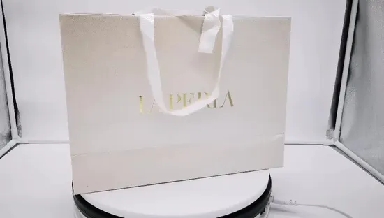 Eco Friendly Customize Paper Bag Your Own Logo Gift Cosmetic Bags with Handle 