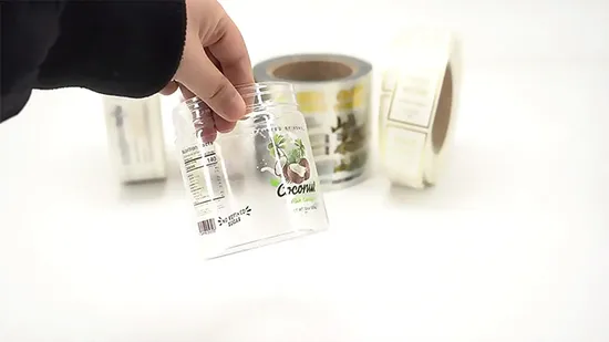 Customized Personal Logo High Quality Shiny Hot Stamping Waterproof Vinyl PVC Gold Foil Transparent Adhesive Sticker Sheet 
